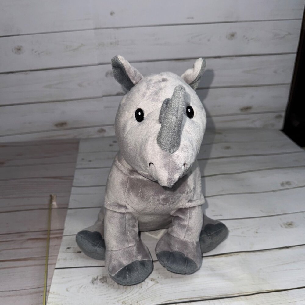 Kohls Cares Gray Rhinocerous I Know a‎ Rhino 11" Plush Stuffed Animal Toy